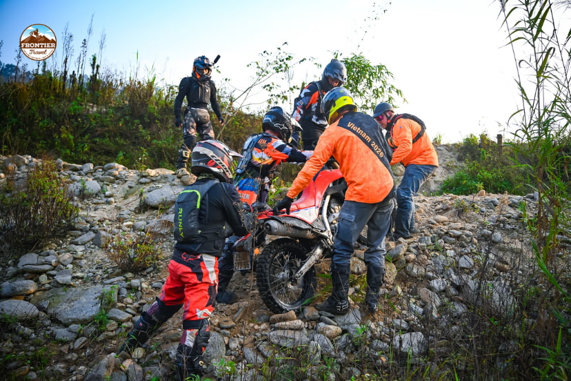 The tour guide is always available to assist you whenever needed during the motorbike tour.